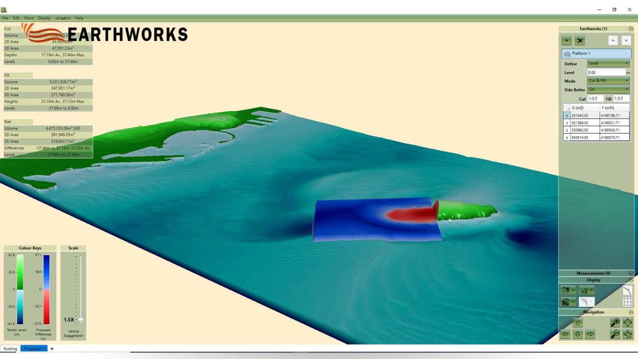 Cut and Fill Software for Earthworks | Site Planning Tool